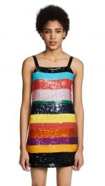 Bridget Striped Sequin Dress alice and olivia  at Shopbop